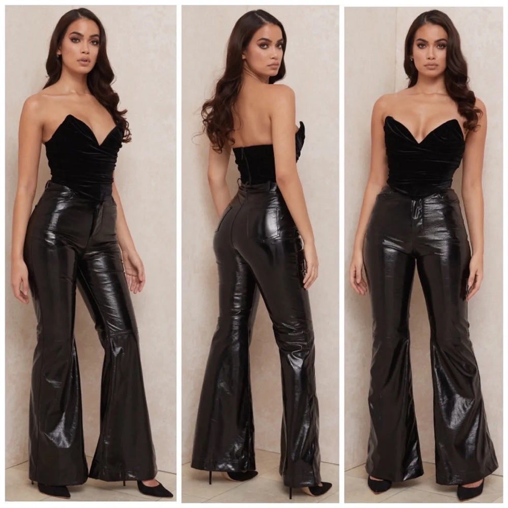 house of cb saffy patent leather pants size m medium